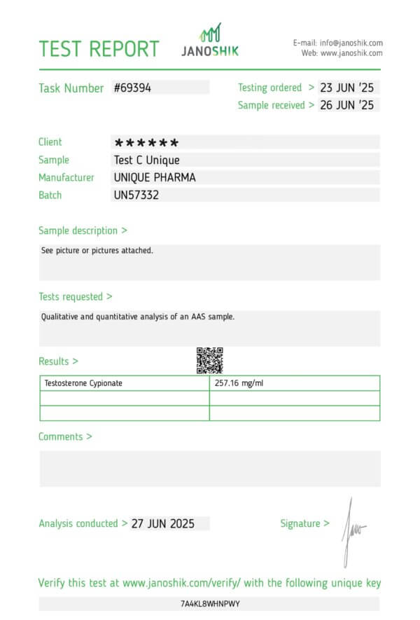 Testosterone Cypionate 250 mg/ml (UP) – Image 2