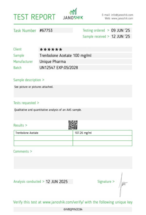 TREN A 100mg/ml 10ml Trenbolone Acetate (UP) – Image 2